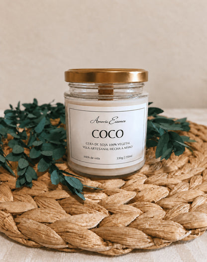 Vela Aromática de Coco