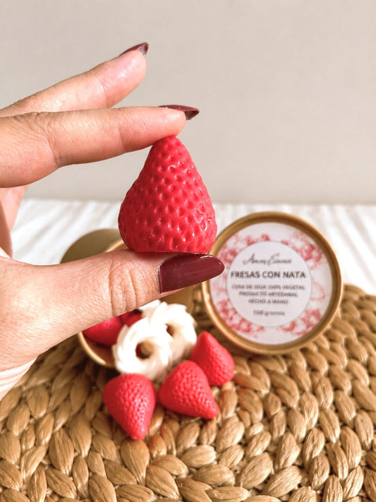 Wax Melt Especial de Fresas con Nata - Amoris Essence