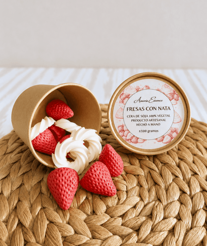 Wax Melt Fresas con Nata - Amoris Essence